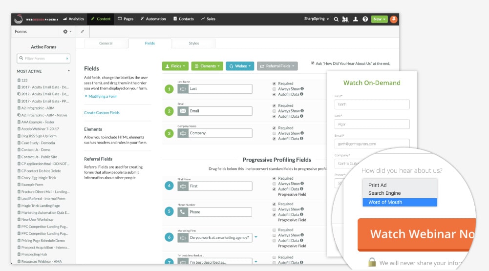 marketing data and reporting