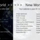 New world web design
